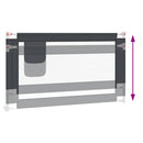 vidaXL sötétszürke szövet biztonsági leesésgátló 140 x 25 cm