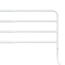 vidaXL fehér vas biztonsági leesésgátló (76-137) x 55 cm