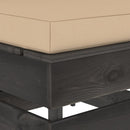 vidaXL szürke impregnált fa elemes középső kanapé párnákkal