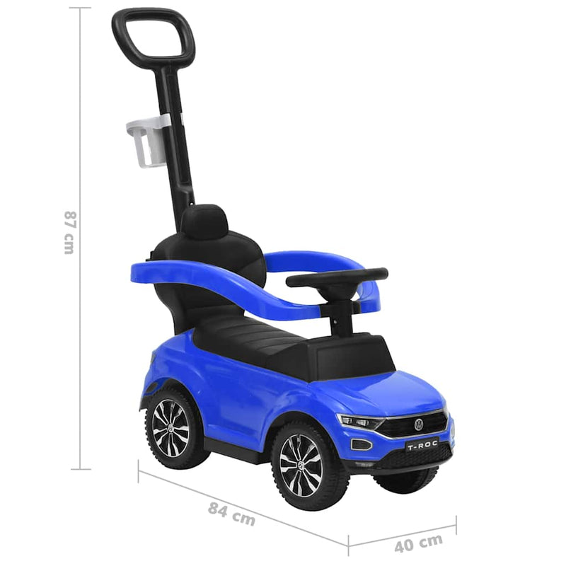 vidaXL kék Volkswagen T-Roc pedálos autó