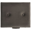 vidaXL 3 darab szürke bársony tárolóülőke