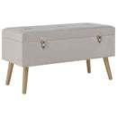 vidaXL szürke bársonypad tárolórekesszel 80 cm