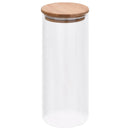 vidaXL 6 db üvegedény bambuszfedéllel 1000 ml