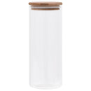 vidaXL 6 db üvegedény bambuszfedéllel 1000 ml