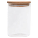 vidaXL 4 db üvegedény bambuszfedéllel 800 ml