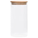 vidaXL 4 db üvegedény bambuszfedéllel 1200 ml
