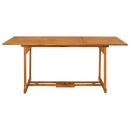 vidaXL tömör akácfa kerti étkezőasztal 180 x 90 x 75 cm