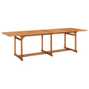 vidaXL tömör akácfa kerti étkezőasztal 280 x 90 x 75 cm