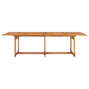 vidaXL tömör akácfa kerti étkezőasztal 280 x 90 x 75 cm