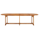 vidaXL tömör akácfa kerti étkezőasztal 280 x 90 x 75 cm