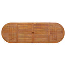 vidaXL tömör akácfa kerti étkezőasztal 280 x 90 x 75 cm