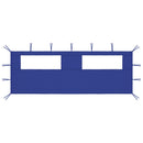 vidaXL kék ablakos pavilonfal 6 x 2 m
