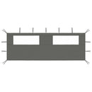 vidaXL antracitszürke ablakos pavilonfal 6 x 2 m