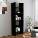vidaXL fekete szerelt fa könyvszekrény 60 x 35 x 180 cm