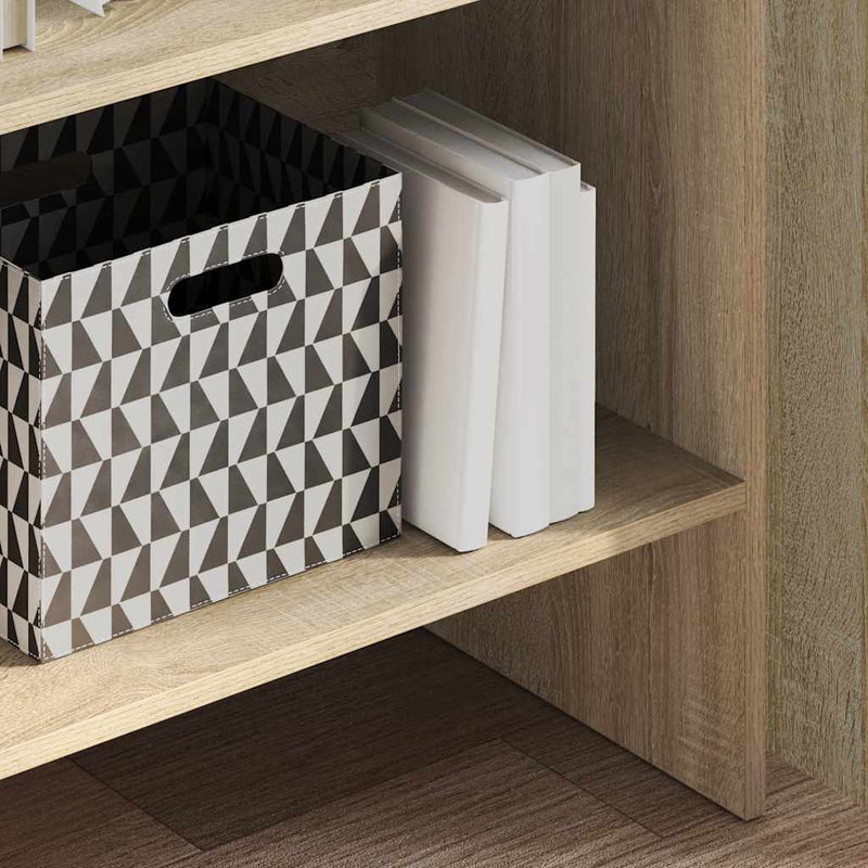 vidaXL sonoma tölgy színű szerelt fa könyvszekrény 60 x 35 x 180 cm