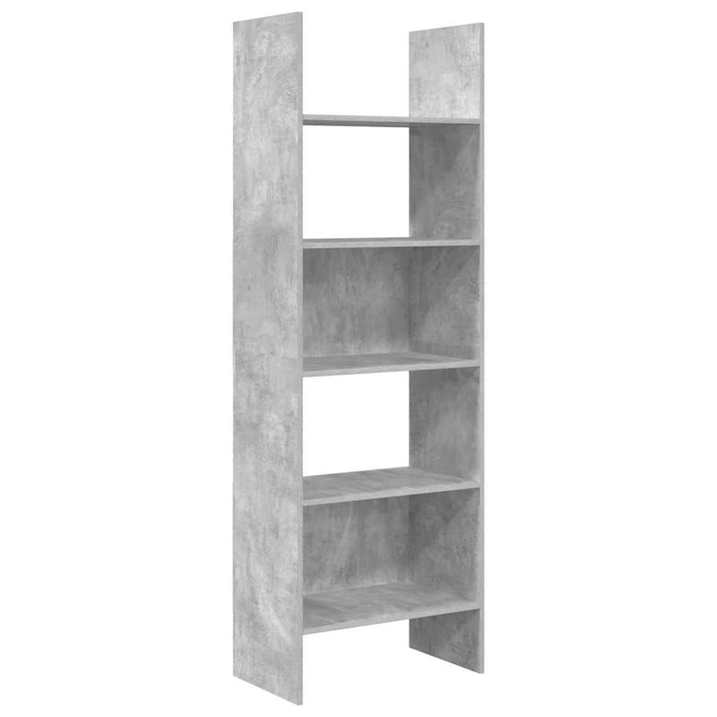 vidaXL betonszürke szerelt fa könyvszekrény 60 x 35 x 180 cm