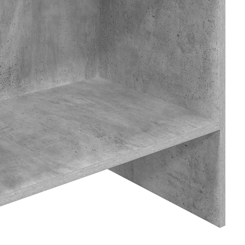 vidaXL betonszürke szerelt fa könyvszekrény 60 x 35 x 180 cm