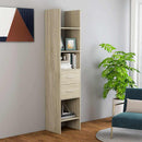 vidaXL sonoma tölgy színű szerelt fa könyvszekrény 40 x 35 x 180 cm