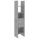 vidaXL betonszürke szerelt fa könyvszekrény 40 x 35 x 180 cm
