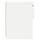 vidaXL 2 db fehér szerelt fa éjjeliszekrény 40 x 30 x 39 cm