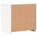 vidaXL 2 db fehér szerelt fa éjjeliszekrény 40 x 30 x 39 cm