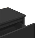 vidaXL fekete szerelt fa éjjeliszekrény 40 x 30 x 39 cm