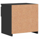 vidaXL 2 db fekete szerelt fa éjjeliszekrény 40 x 30 x 39 cm