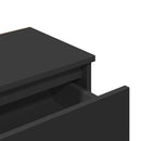 vidaXL 2 db fekete szerelt fa éjjeliszekrény 40 x 30 x 39 cm