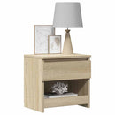 vidaXL 2 db sonoma tölgy színű szerelt fa éjjeliszekrény 40x30x39 cm