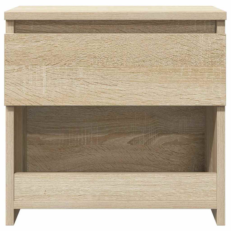 vidaXL 2 db sonoma tölgy színű szerelt fa éjjeliszekrény 40x30x39 cm