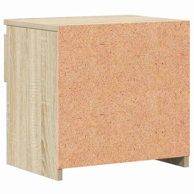 vidaXL 2 db sonoma tölgy színű szerelt fa éjjeliszekrény 40x30x39 cm