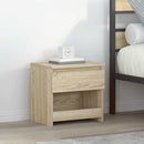 vidaXL 2 db sonoma tölgy színű szerelt fa éjjeliszekrény 40x30x39 cm