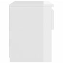 vidaXL 2 db magasfényű fehér szerelt fa éjjeliszekrény 40 x 30 x 39 cm