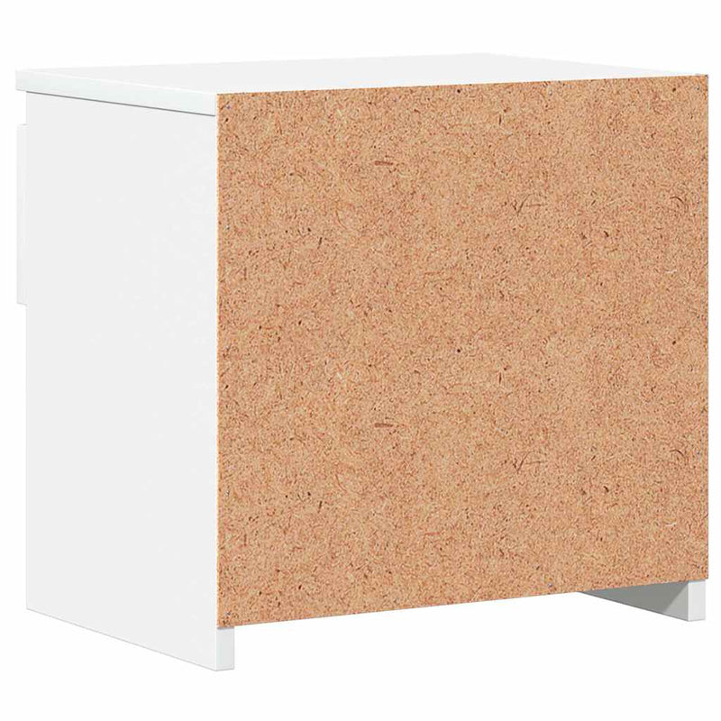 vidaXL 2 db magasfényű fehér szerelt fa éjjeliszekrény 40 x 30 x 39 cm