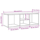 vidaXL fehér szerelt fa cipőtároló pad 105 x 35 x 35 cm