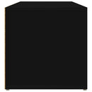 vidaXL fekete szerelt fa cipőtároló pad 105 x 35 x 35 cm