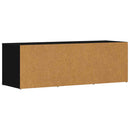 vidaXL fekete szerelt fa cipőtároló pad 105 x 35 x 35 cm