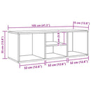 vidaXL fekete szerelt fa cipőtároló pad 105 x 35 x 35 cm