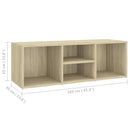 vidaXL sonoma tölgy színű szerelt fa cipőtároló pad 105 x 35 x 35 cm