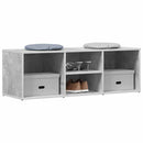 vidaXL betonszürke szerelt fa cipőtároló pad 105 x 35 x 35 cm