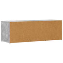 vidaXL betonszürke szerelt fa cipőtároló pad 105 x 35 x 35 cm