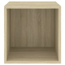 vidaXL sonoma tölgy színű szerelt fa fali szekrény 37 x 37 x 37 cm