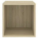 vidaXL 2 db sonoma tölgy színű szerelt fa fali szekrény 37x37x37 cm