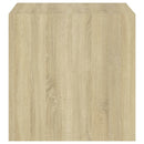 vidaXL 4 db sonoma tölgy színű szerelt fa fali szekrény 37x37x37 cm