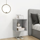 vidaXL betonszürke szerelt fa fali szekrény 37 x 37 x 37 cm