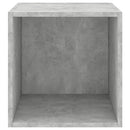 vidaXL betonszürke szerelt fa fali szekrény 37 x 37 x 37 cm