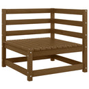 vidaXL mézbarna tömör fenyőfa kerti sarokkanapé