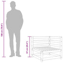 vidaXL mézbarna tömör fenyőfa kerti sarokkanapé