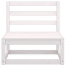 vidaXL fehér tömör fenyőfa kerti középső kanapé