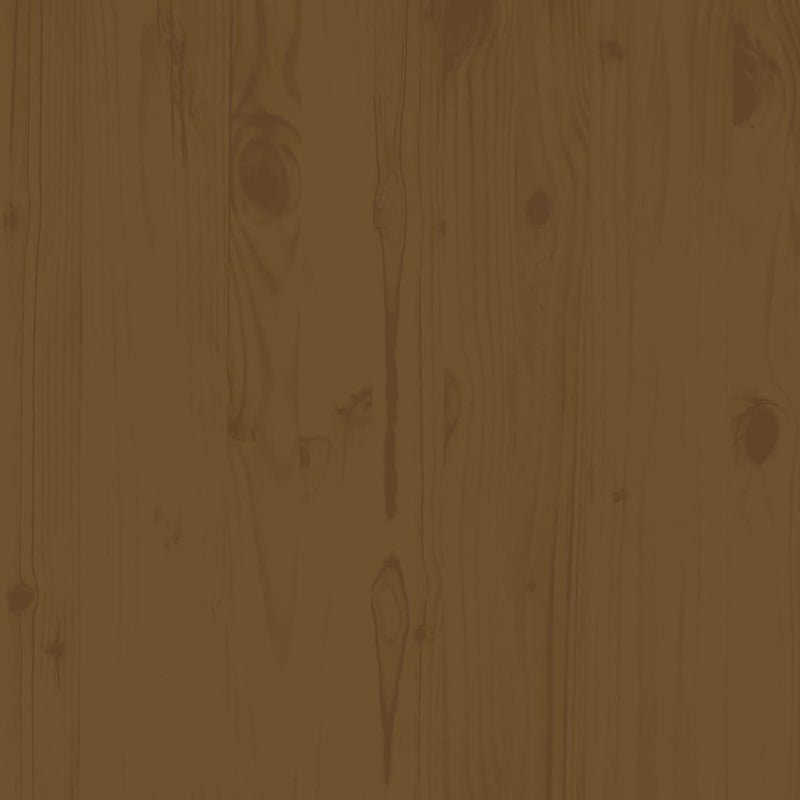 vidaXL mézbarna tömör fenyőfa középső kanapé